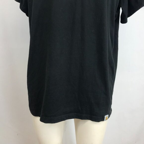 CARHARTT FORCE - MEN'S LARGE -BLACK SHOERT SLEEVE CREW NECK RELAXED FIT T-SHIRT - Picture 3 of 9